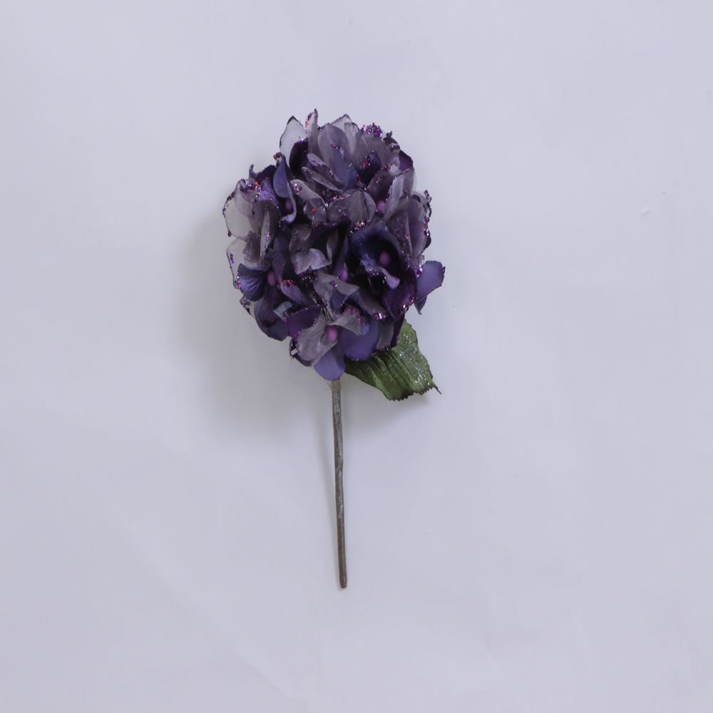 29" Purple Velvet Hydrangea 7" Flower