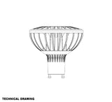 Sylvania Ultra HD 15W PAR30 LED GU24 Dimmable Flood 3000K Light Bulb - 78743_1