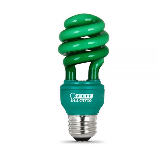 Compact Fluorescent 13w Mini Twist Green Light Bulb