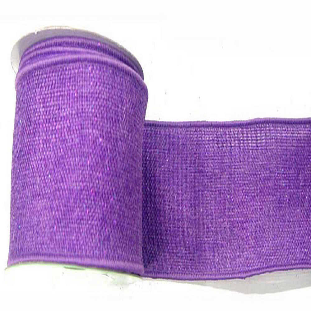 2.5" x 10yd Purple Sparkle Burlap