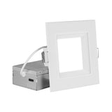 Nicor RELSR 4-in Square Selectable Regressed LED Remodel Downlight