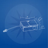 Nicor RELSR 4-in Square Selectable Regressed LED Remodel Downlight - BulbAmerica