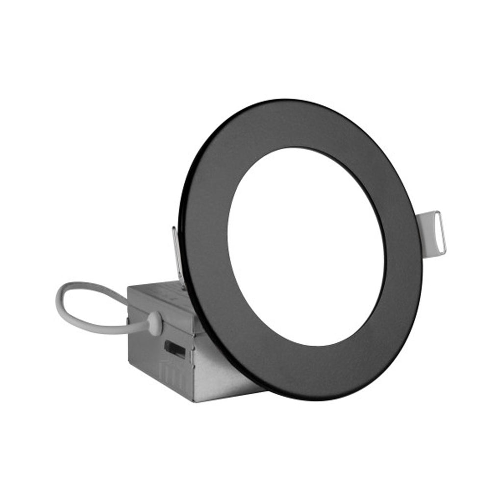 Nicor REL Selectable 4-in Black Remodel LED Downlight Kit