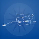 Nicor 6-in Round Black Canless 3000K LED Downlight - BulbAmerica