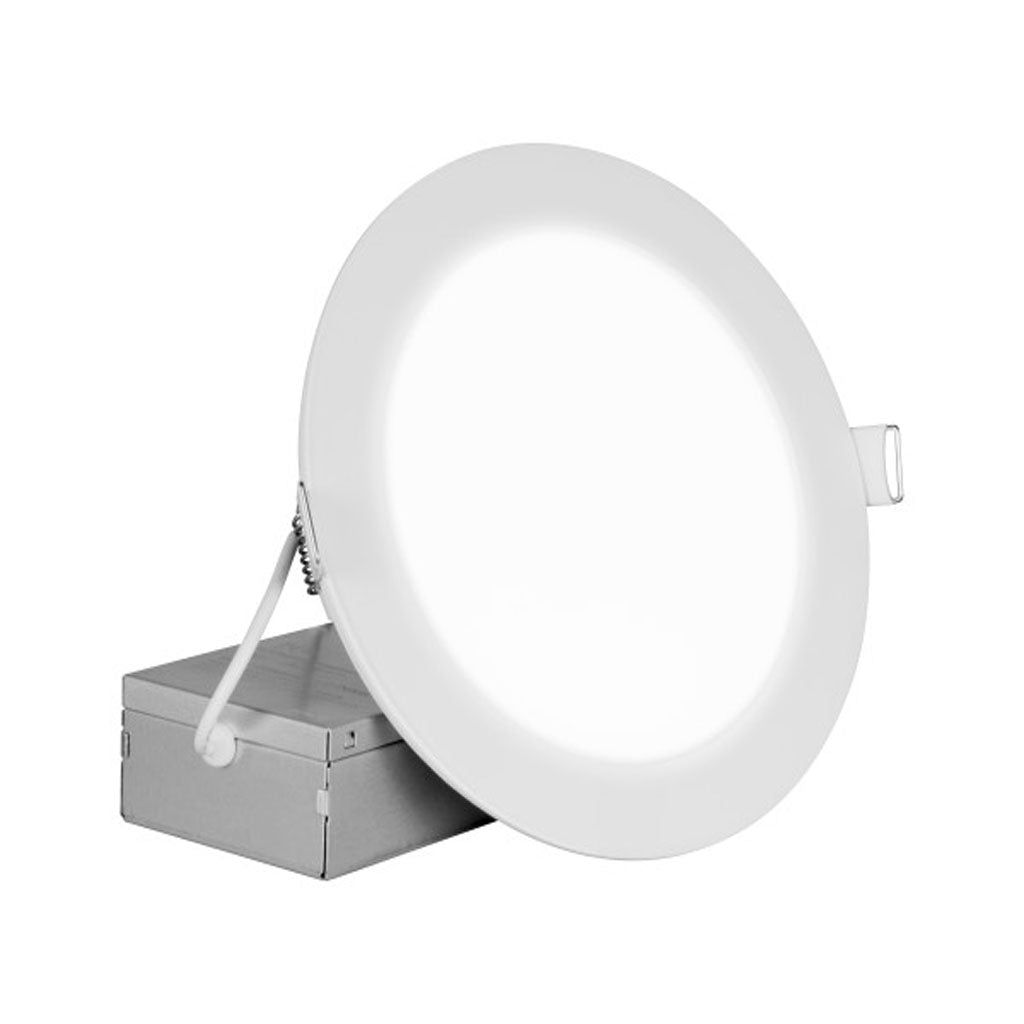 Nicor 6-in Round White Canless 4000K LED Downlight