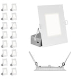 16Pk - Nicor REL Selectable 6-in Square Remodel LED Downlight Kit