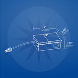 16Pk - Nicor REL Selectable 6-in Square Remodel LED Downlight Kit - BulbAmerica