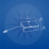 Nicor REL Selectable 6-in Square Remodel LED Downlight Kit - BulbAmerica