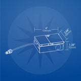 Nicor 8-in Round Black Canless 3000K LED Downlight - BulbAmerica