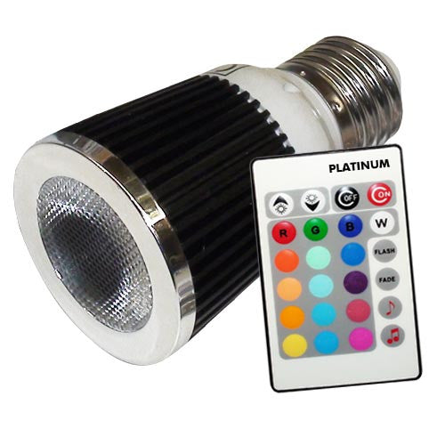 PLATINUM Music LED Color Changer E27 Lamp With Wireless Remote