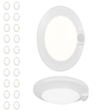 20Pk - Nicor 4-in Selectable Surface Mount Downlight with PIR Motion Sensor