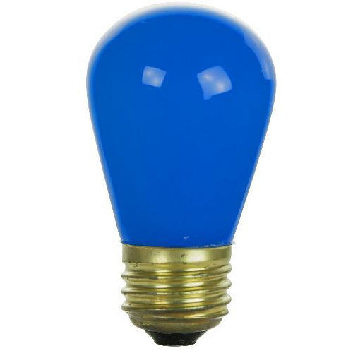 Sunlite 11w S14 Blue Ceramic Bulb 120v Medium Base lamp
