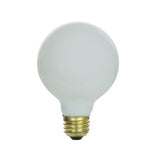 SUNLITE 100W 130V Globe G25 E26 White Incandescent Light Bulb