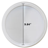 SUNLITE 11in White Round Plastic Cover for Fixture with 8in FC8T9 Circline bulb - BulbAmerica