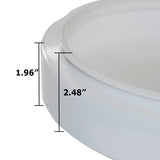 SUNLITE 11in White Round Plastic Cover for Fixture with 8in FC8T9 Circline bulb_1