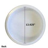 SUNLITE 14in White Round Plastic Cover for AM32 Circline Fluorescent Fixture - BulbAmerica