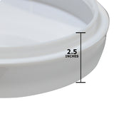 SUNLITE 14in White Round Plastic Cover for AM32 Circline Fluorescent Fixture_2