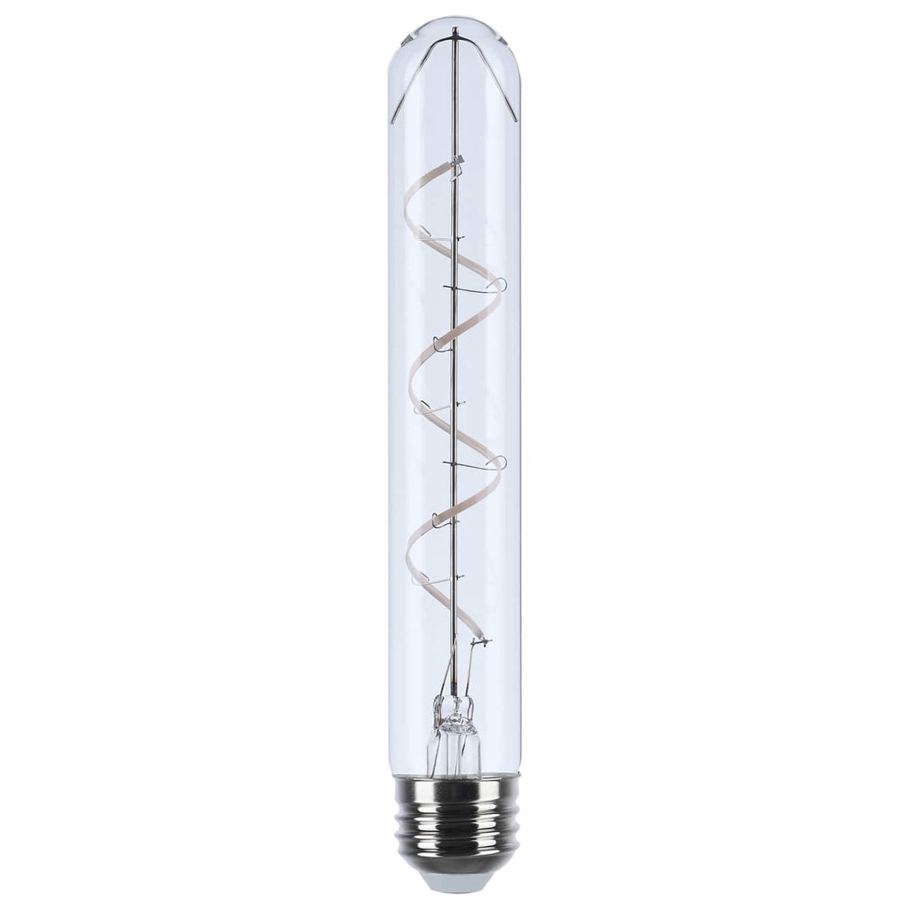 2Pk - Satco 6w T9 LED Reminiscent Flex Coil Filament E26 2700K 120v Clear Bulb