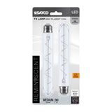 2Pk - Satco 6w T9 LED Reminiscent Flex Coil Filament E26 2700K 120v Clear Bulb_1
