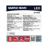 Satco MR 16 5.5W LED RGBTW Gu10 Star Fish 120v_4