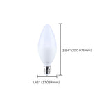 Satco Starfish 5.5w LED B11 2700K-5000K RGBTW Candelabra Base 120v Bulb_3