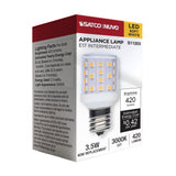 Satco 3.5w T14 LED 3000K CCT Clear E17 Base 120v Bulb_1