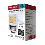Satco 3.5w T14 LED 5000K CCT Clear E26 Base 120-240v Bulb_2