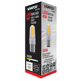 Satco 4W LED BA15d Bayonet Base 3000K Dimmable Frosted 120-130v Miniature Bulb_2