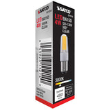 Satco 4W LED BA15d Bayonet Base 3000K Dimmable Frosted 120-130v Miniature Bulb_3