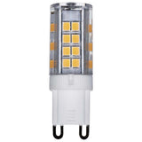 3.5W JCD LED Clear 3000K G9 G9 Double Loop Base 120v