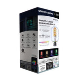 Satco Starfish 5.5w LED T14 2700K-5000K RGBTW Clear Medium Base 120v Bulb_2