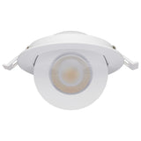 Satco 4-in 9W LED Gimbal LED Downlight RGBW Round White Finish 120-277v - BulbAmerica