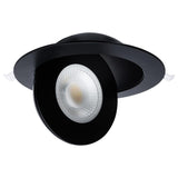 Satco 6-in 15W LED Gimbal LED Downlight RGBTW Black Finish 120-277v - BulbAmerica
