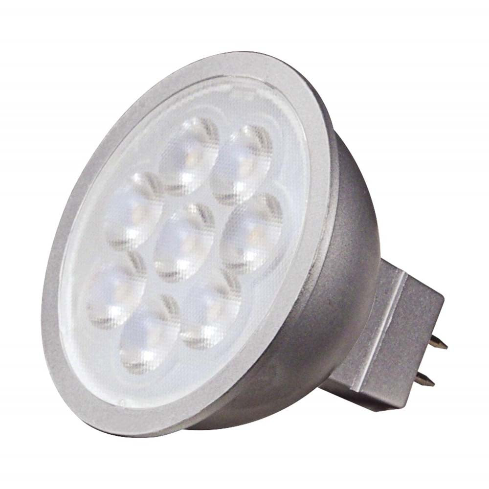 Satco 6.5W MR16 LED 2700K GU5.3 base 25 deg. Beam Angle 12v