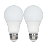 2Pk - 9.8W A19 LED 2700K E26 Medium base 220 deg. Beam Angle 120v