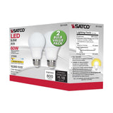 2Pk - 9.8W A19 LED 2700K E26 Medium base 220 deg. Beam Angle 120v_5