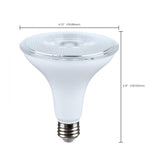 Satco 14w Dusk to Dawn LED PAR38 5000K 120v White Finish E26 Base Bulb_4