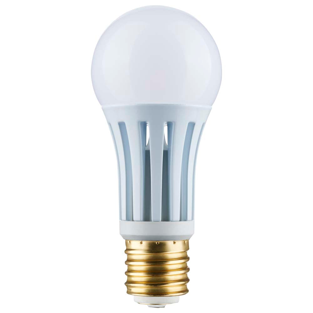 Satco 10/22/34w PS25 LED Three-Way Lamp E39d Mogul Base 5000K White Finish 120v