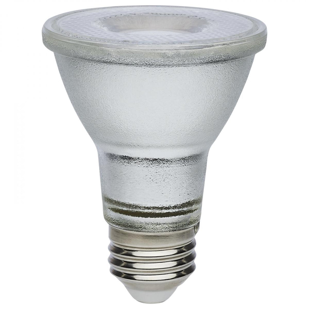 Satco 7w Econo LED PAR20 3000K 35deg 120-277v Silver Finish Bulb