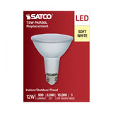 Satco 12w Econo LED PAR30LN 3000K 35deg 120-277v Silver Finish Bulb_1