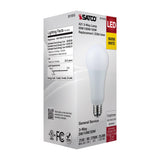 Satco A21 LED 3-Way Lamp Wattage Tunable 2700K E26d Double Contact Base 120v_3