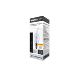 Satco 4w CA11 LED Reminiscent Flex Gray Coil Filament E12 2700K 120v Bulb_1