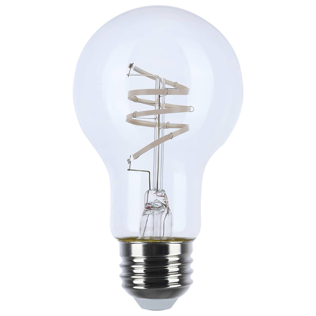Satco 6w A19 LED Reminiscent Flex Gray Coil Filament E26 3000K 120v Bulb