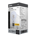 Satco 6w A19 LED Reminiscent Flex Gray Coil Filament E26 3000K 120v Bulb - BulbAmerica