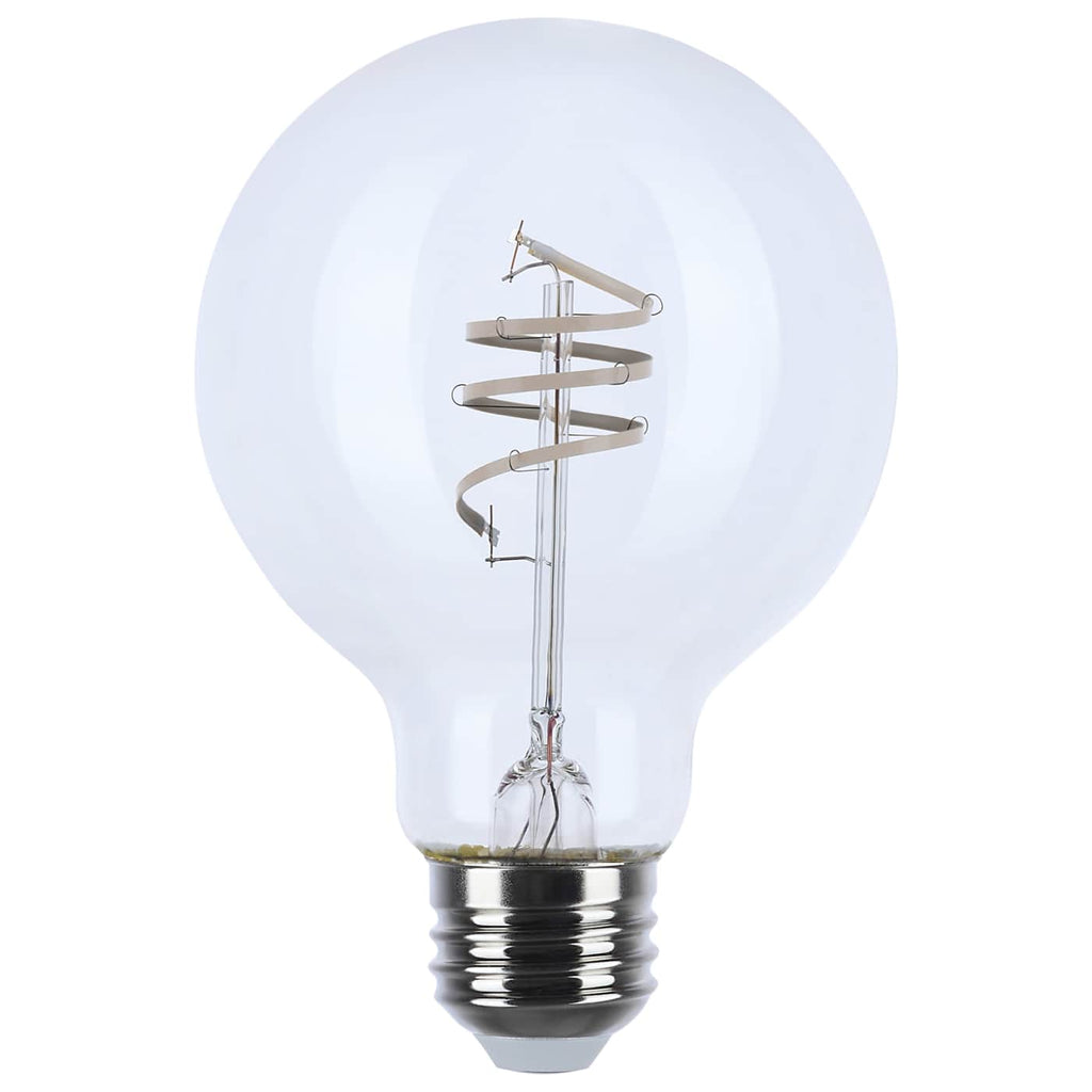 Satco 6w G25 LED Reminiscent Flex Gray Coil Filament E26 3000K 120v Bulb
