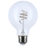 Satco 6w G25 LED Reminiscent Flex Gray Coil Filament E26 3000K 120v Bulb
