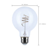 Satco 6w G25 LED Reminiscent Flex Gray Coil Filament E26 3000K 120v Bulb_2