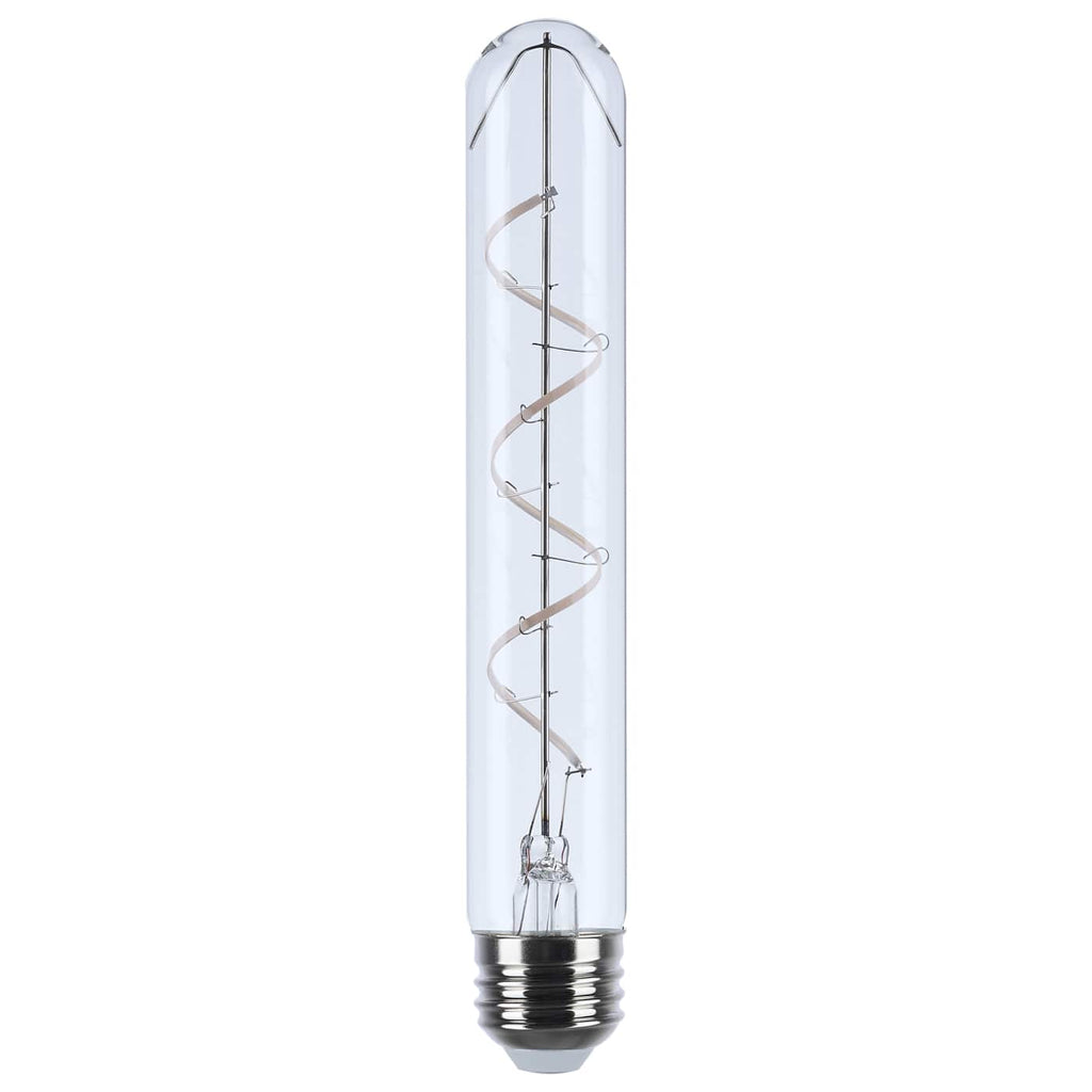 Satco 6w T9 LED Reminiscent Flex Gray Coil Filament E26 3000K 120v Bulb