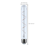 Satco 6w T9 LED Reminiscent Flex Gray Coil Filament E26 3000K 120v Bulb_2