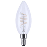 Satco 4w B11 LED Reminiscent Flex Gray Coil Filament E12 3000K 120v Bulb